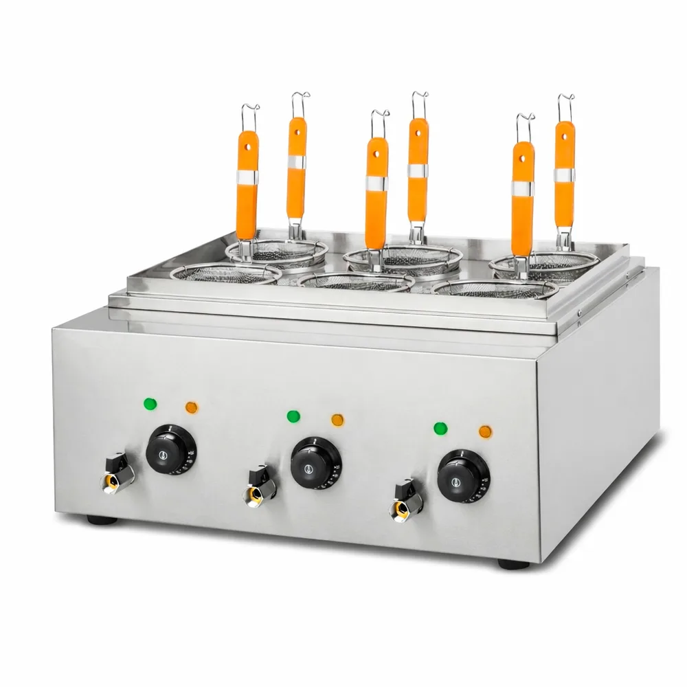 פסטה קוקר חשמלית 4 סלסאות דלפקי 6000W