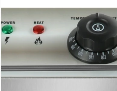 ציפסר חשמלי כפול חד פאזי דלפקי 13 ליטר 3KW+3KW עוצמי במיוחד + ברז