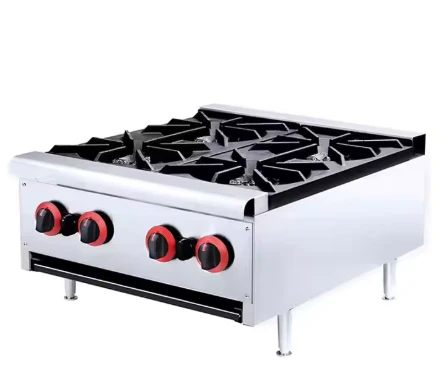 כיריים גז דלפקי מקצועיים 4 ראשים