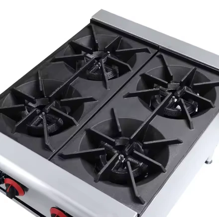 כיריים גז דלפקי מקצועיים 4 ראשים