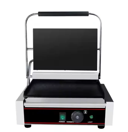 טוסטר תעשייתי מקצועי רחב - משטח תחתון ועליון חלק