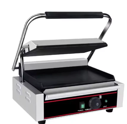 טוסטר תעשייתי מקצועי רחב - משטח תחתון ועליון חלק