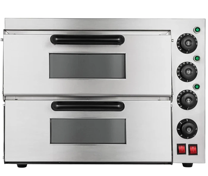 תנור אבן חשמלי כפול לפיצה 2 תאים