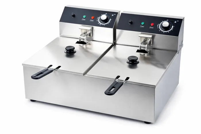 ציפסר כפול חשמלי דלפקי 6+6 ליטר