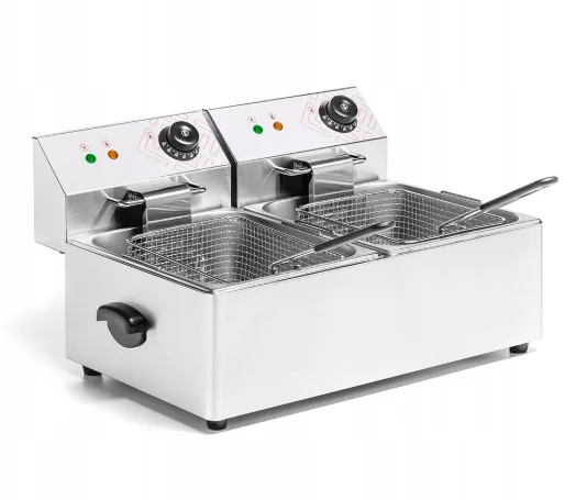 צ'יפסר כפול חשמלי 4+4 ליטר