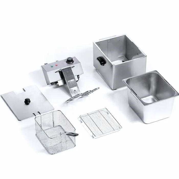 צ'יפסר כפול חשמלי 4+4 ליטר