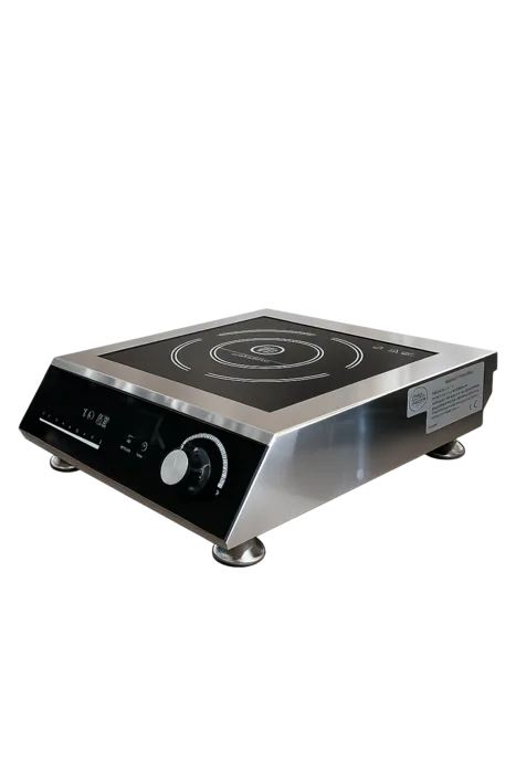 כיריים אינדוקציה חשמלית פאנל זכוכית קרמית חד פאזי 3,500W תעשייתית