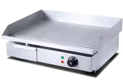 פלנצה חשמלית 55/40 משטח ברזל גריל פסים מלא