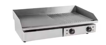 פלנצה חשמלית 70/50 משטח ברזל חלק ופסי גריל מחולק