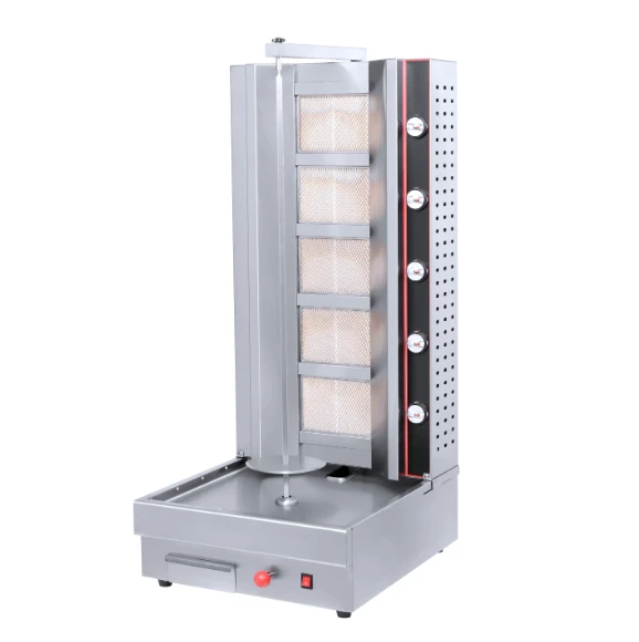 מתקן שווארמה 5 מבערים דלפקי - גז