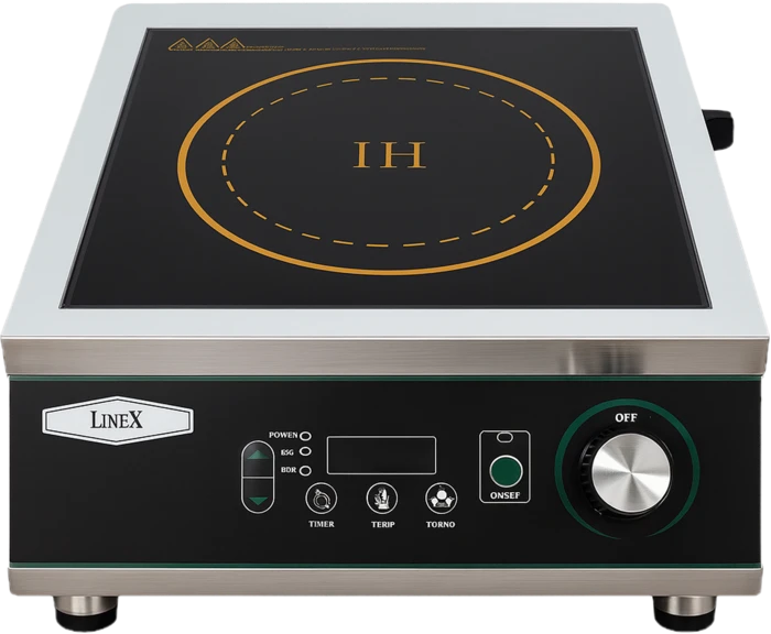 כיריים אידנקוציה חשמלית LineX חד פאזי 3,500W תעשייתית