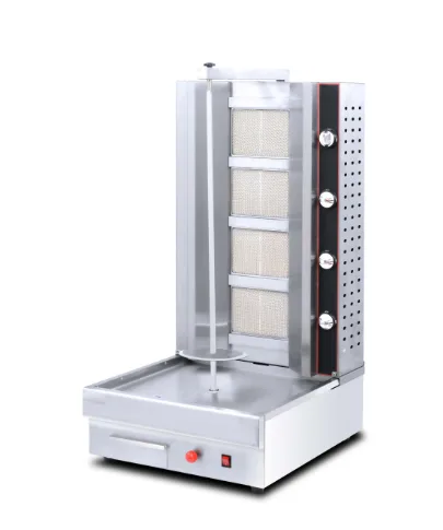 מכונת שווארמה גז מקצועית 4 מבערים